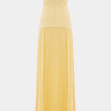 Deia Vestido Maxi de Malla con Mangas Acampanadas