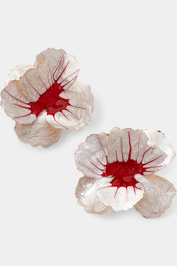 Pendientes Geométricos con Forma de Flor