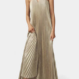 Andreia Vestido Sin Mangas de Corte A con Pliegues