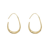 Pendientes Ovalados de Metal