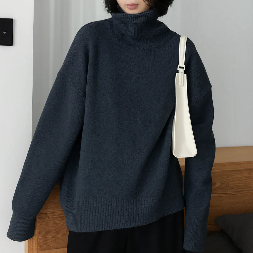 Elena - Jersey de cuello alto elegante