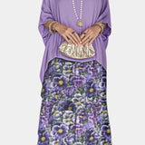 Caroline Vestido Maxi de Batwing con Estampado