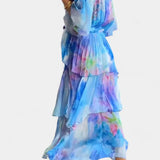 Carol Vestido Maxi Floral Acuarela