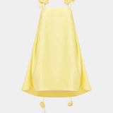 Hedda Vestido Mini Detalle Rosa con Tirantes Espagueti