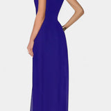 Nadia Mono Elegante sin Mangas con Transparencia Frontal