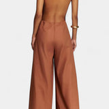 Belén Mono Halter de Pierna Ancha con Caída Radiante