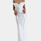 Blerina Vestido de Cola de Pez Sin Mangas