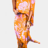 Carlena Vestido de Un Hombro con Estampado Romántico