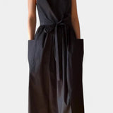 Dezi Vestido Largo Sin Tirantes con Cordones Laterales Ajustables