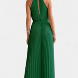 Patrizia Mono Palazzo Plisado con Cuello Halter