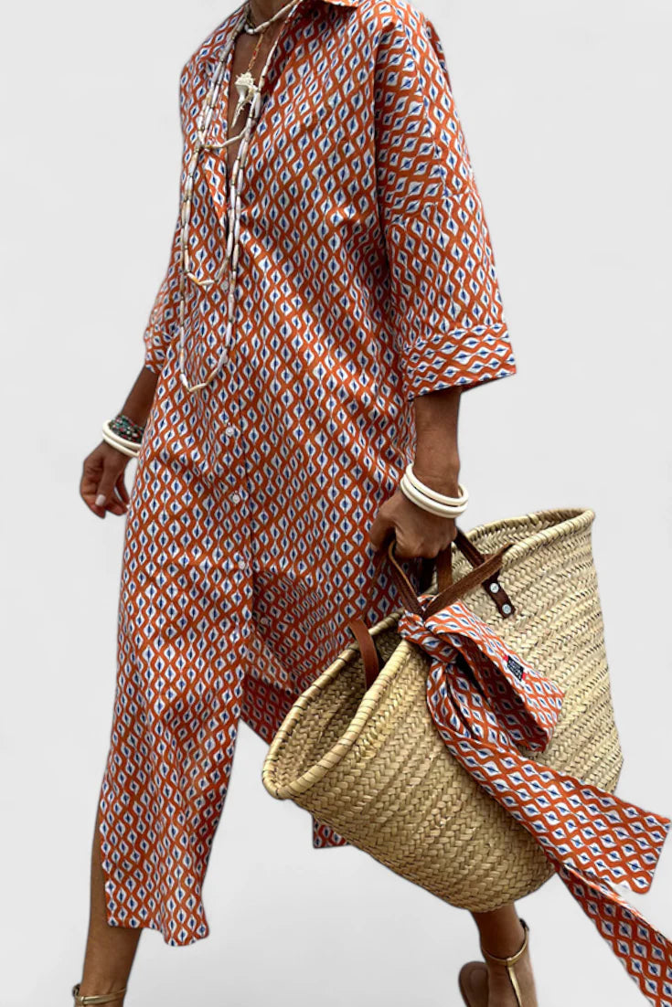 Sherlyn Vestido Camisero de Rayas con Estilo Atemporal