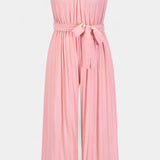 Patrizia Mono Palazzo Plisado con Cuello Halter