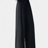 Ilyana Pantalones de Cintura Alta y Pierna Ancha