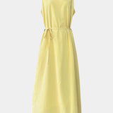 Rosetta Vestido Suave sin Mangas con Lazo Ajustable