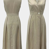 Beverly Vestido Blazer Sin Mangas con Corte A y Botones