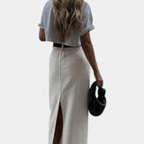 Yenifer Falda Maxi con Abertura Parisina