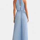 Patrizia Mono Palazzo Plisado con Cuello Halter