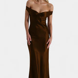 Blerina Vestido de Cola de Pez Sin Mangas