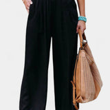 Lexia Pantalón de Algodón y Lino con Corte Fluido y Elegancia Natural