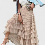 Capucine Falda Larga de Tul Vintage