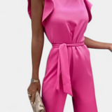 Shalonda Mono Elegante sin Mangas con Lazo