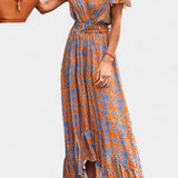 Kinslee Vestido Maxi de Estilo Swing con Escote en V