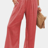 Lexia Pantalón de Algodón y Lino con Corte Fluido y Elegancia Natural