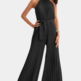 Patrizia Mono Palazzo Plisado con Cuello Halter