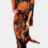 Carlena Vestido de Un Hombro con Estampado Romántico