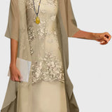 Apolline Vestido Conjunto Elegante de Chiffon con Diseño Atemporal