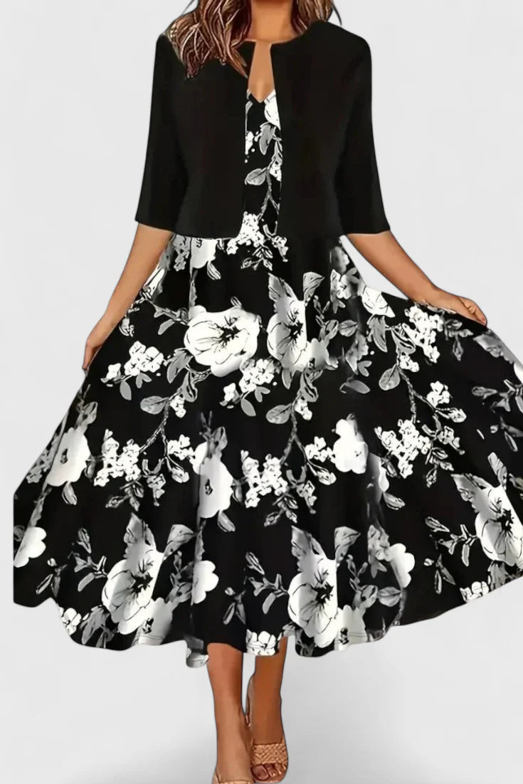 Estrella Conjunto de Vestido Blazer Midi