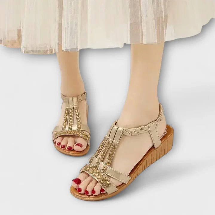 Miriam – Sandalias Brillantes de Verano