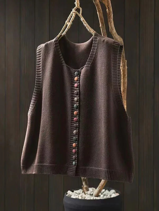 Alicia - Chaleco de punto sin mangas