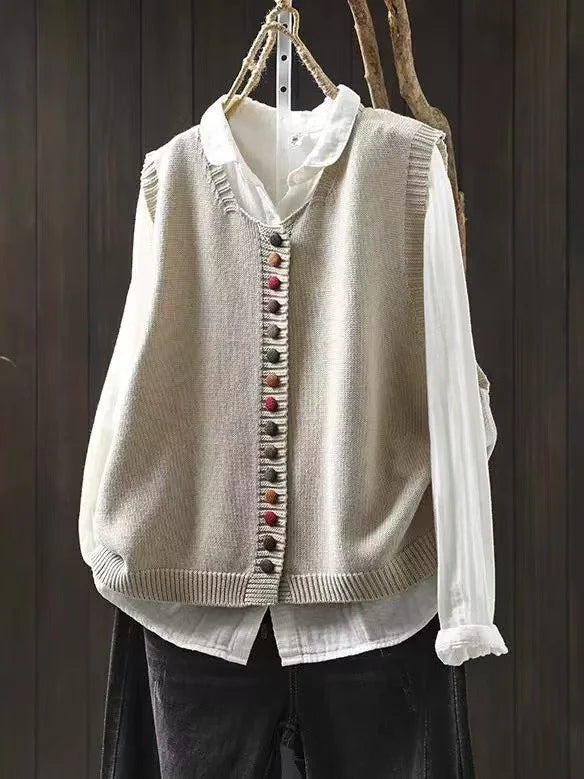 Alicia - Chaleco de punto sin mangas
