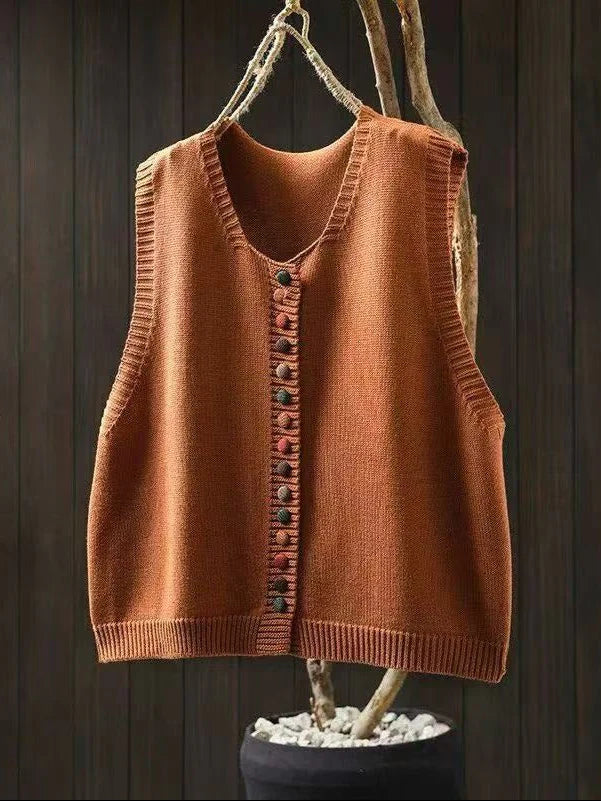 Alicia - Chaleco de punto sin mangas