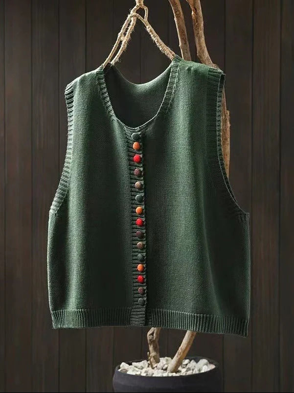 Alicia - Chaleco de punto sin mangas