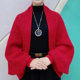 Elea - Chaleco tipo chal de punto