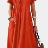 Lottie Vestido de Longitud Media con Bolsillos
