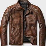 Troels™ | Chaqueta de cuero de primera calidad