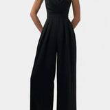 Romily Mono Sexy con Tirantes y Pierna Ancha Elegante