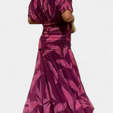 ALONDRA VESTIDO LARGO CON ESTAMPADO FLORAL FANTASÍA Y ESCOTE EN V