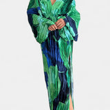 Recca Vestido Maxi Cortado con Pliegues