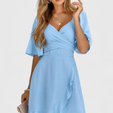 Dosha Vestido Mini Fruncido Elegante