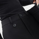 Oaklyn Pantalones Rectos con Drapado Moderno