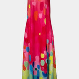 Enna Vestido Colorido Sin Mangas con Escote en V