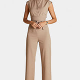 Ela Mono Sin Mangas de Corte Acampanado