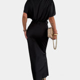 Emryn Vestido Suave con Nudo Cruzado