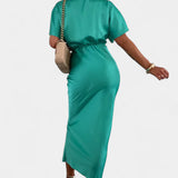 Emryn Vestido Suave con Nudo Cruzado