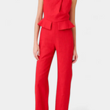 Nerida Mono Largo Asimétrico de Lino y Algodón