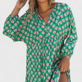 Aroa Vestido Boho con Estampado Artístico y Silueta Fluida